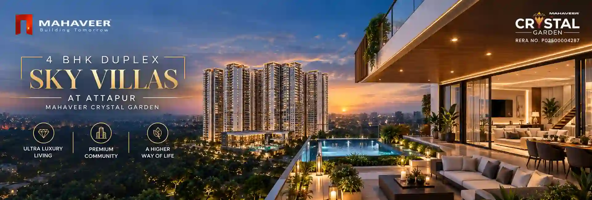 3 BHK flats in Attapur Hyderabad