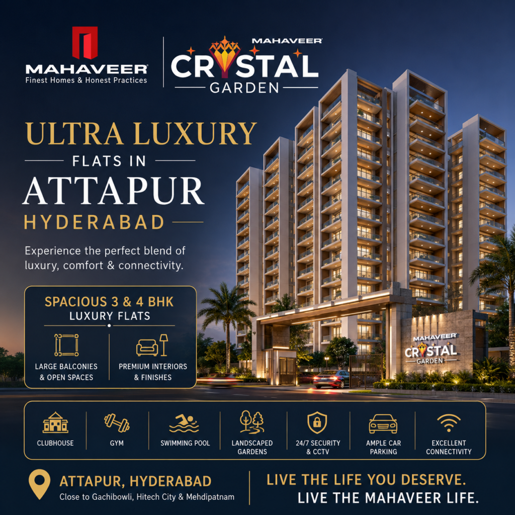 ultra luxury ready to occupy flats in attapur hyderabad