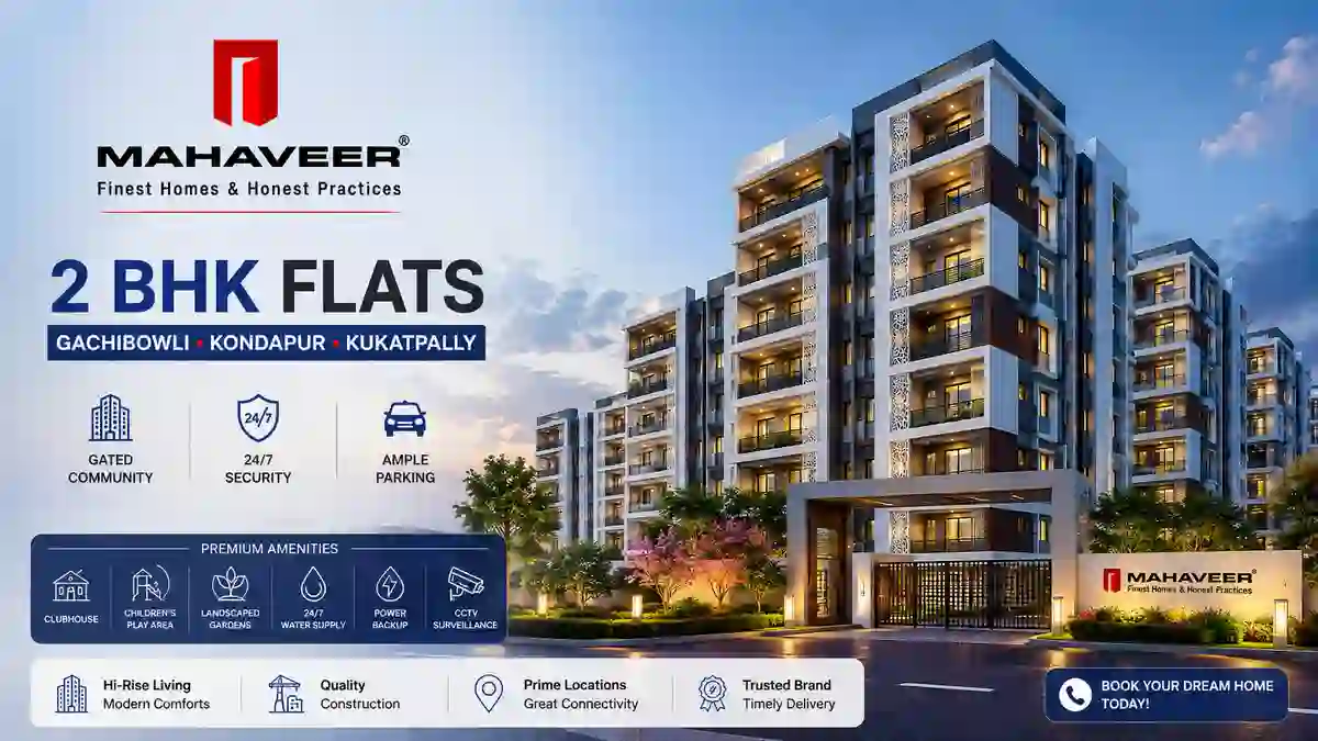 2 BHK apartment for sale in Hyderabad