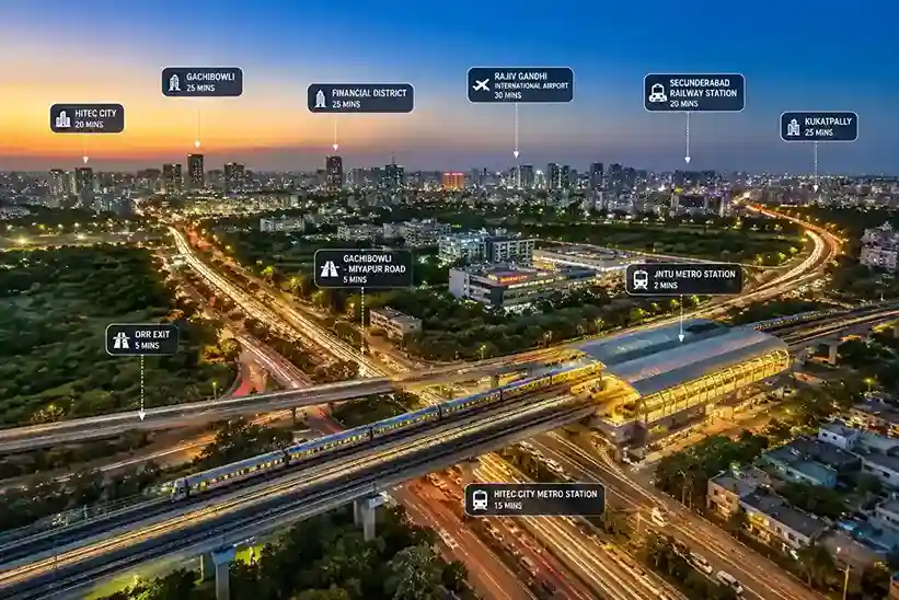 Excellent connectivity to IT hubs, metro, airport and major roads