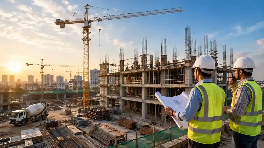 High-quality residential construction with modern engineering standards