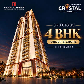 Spacious 4 BHK apartments under 5 crore in Hyderabad